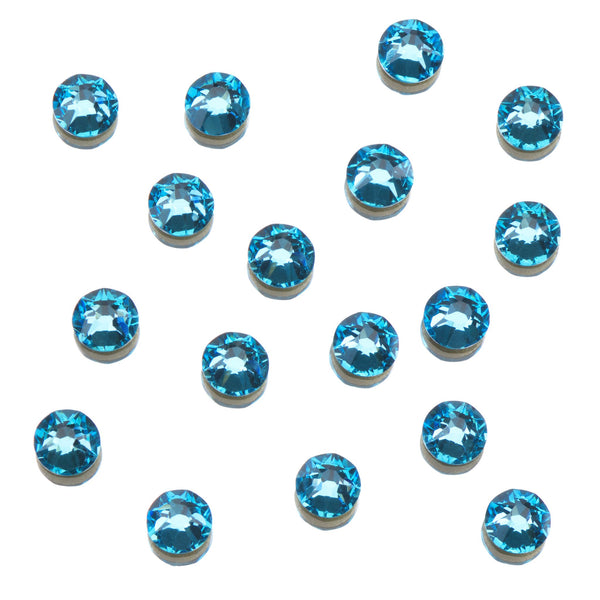 CLEAR AS MUD GENUINE CRYSTAL RHINESTONES - ROUND FLATBACK