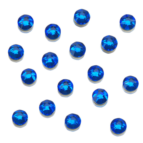 CLEAR AS MUD GENUINE CRYSTAL RHINESTONES - ROUND FLATBACK