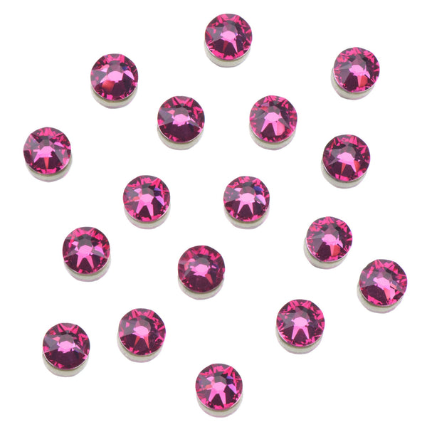 CLEAR AS MUD GENUINE CRYSTAL RHINESTONES - ROUND FLATBACK