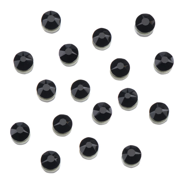 CLEAR AS MUD GENUINE CRYSTAL RHINESTONES - ROUND FLATBACK